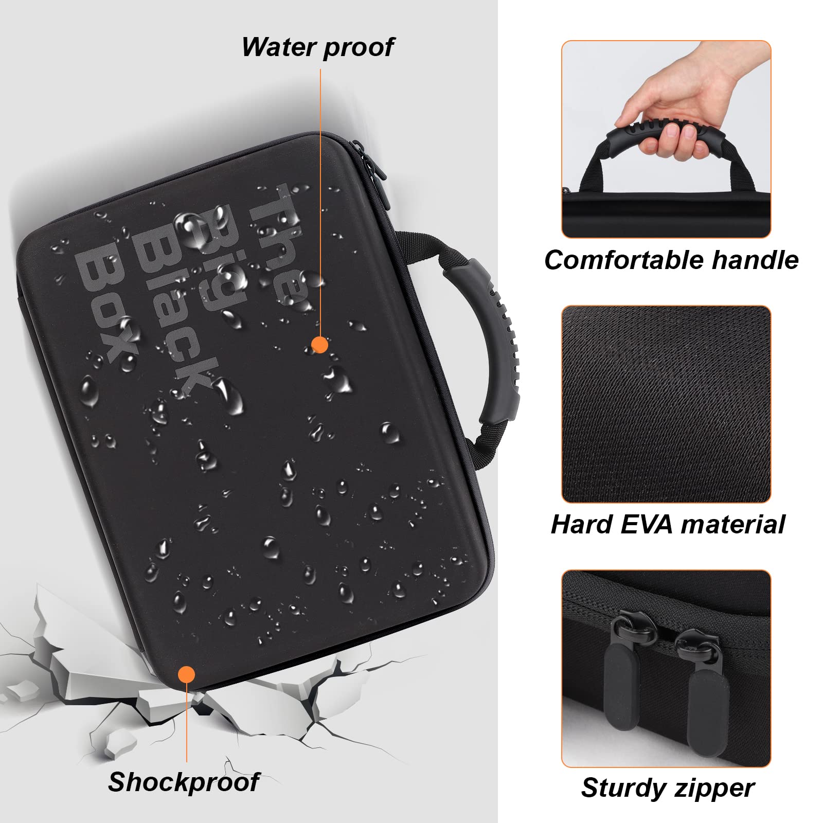 Wevbsiy 1200-2200 Card Case — Durable Travel Storage for Cards Against Humanity, Pokemon, MTG & Sports Cards