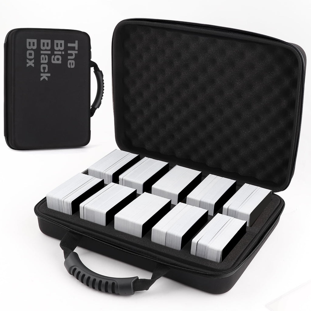 Wevbsiy 1200-2200 Card Case — Durable Travel Storage for Cards Against Humanity, Pokemon, MTG & Sports Cards