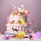 Weysat 27 Pcs Dog Cake Toppers – Puppy Figures, Hats & Skirts