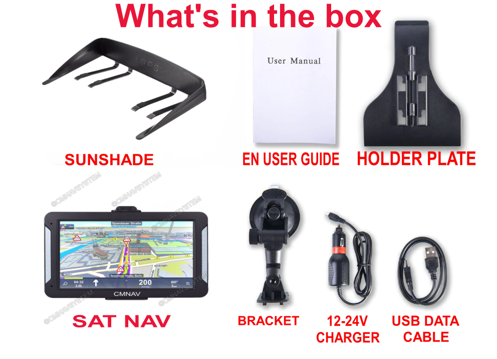 7" CMNAV ADVANCED Truck (256mb RAM)
