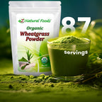 Organic Wheatgrass Powder - Bulk 5 lb - 100% Pure, Raw, Non-GMO, Vegan | Green Superfood