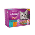 Whiskas 1+ Duo Surf and Turf Adult Wet Cat Food Pouches in Jelly 12x85g (Case of 4)