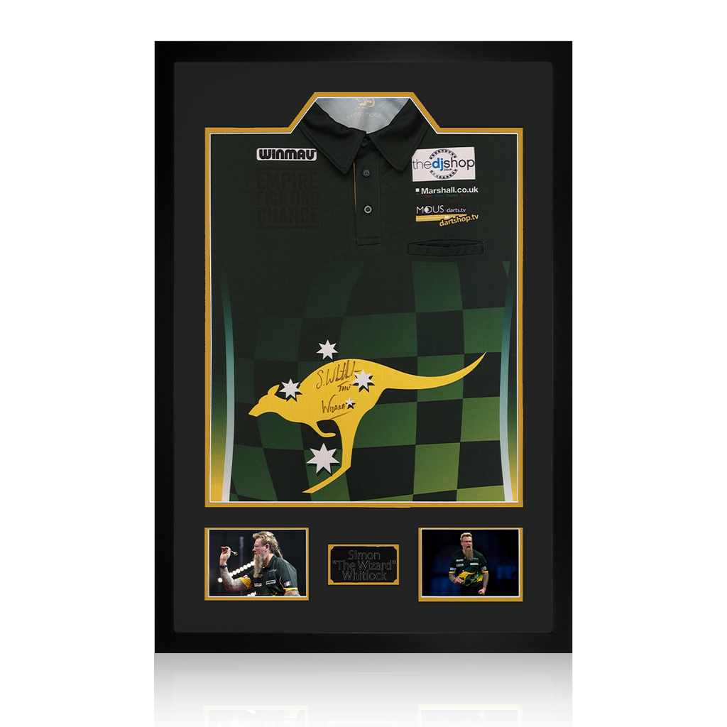 Auction: Simon Whitlock Signed Shirt Premium Frame