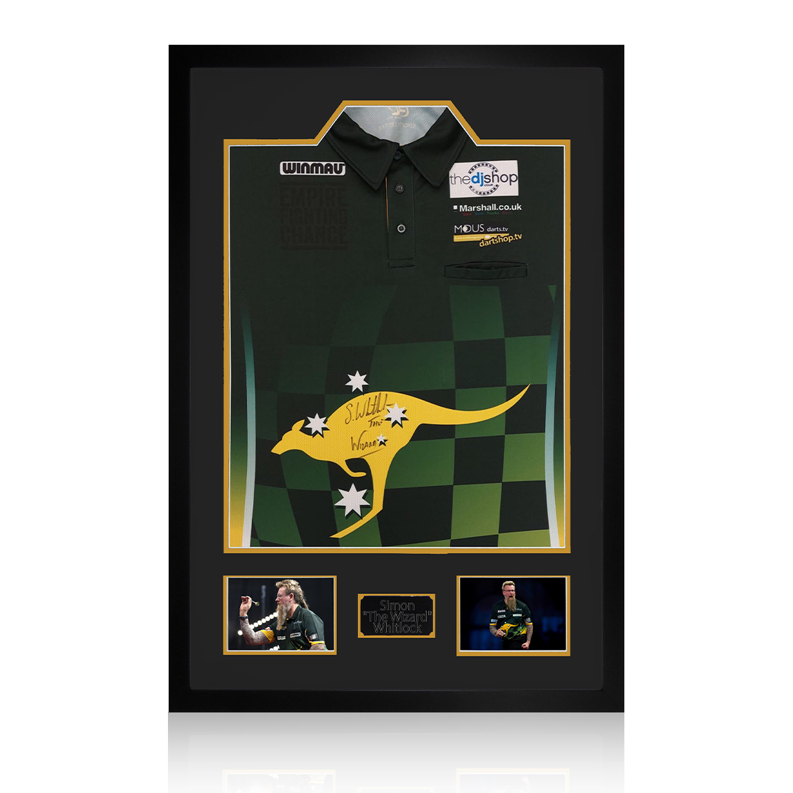 Auction: Simon Whitlock Signed Shirt Premium Frame