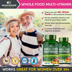 Wholesome Wellness Whole Food Multivitamin for Women - Natural Vitamins, Minerals, Organic Extracts - 120 Tablets