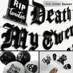 WHYMEO 30th Birthday Decorations Pack – Death to My 20s Party Kit with Banner, Sash, Balloons & Toppers