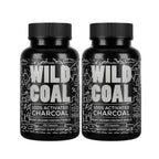 Wild Foods Activated Charcoal Capsules – 120 Capsules (Two Bottles) | Organic Coconut Shells | Lab Tested & Non-GMO | Detox & Bloating Relief | USA