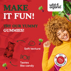 Wild & Organic Beet Root Gummies 12000 mg – 60-Count Pectin-Based Chews (Pack of 2)