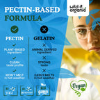Wild & Organic Brain Support Gummies – Focus & Clarity with Ashwagandha, B12, Ginkgo, Bacopa – Vegan Gummies (Pack of 2) | 60 Gummies