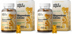 Wild & Organic Magnesium Citrate Gummies 400 mg | Mood & Calm Support (Pack of 2)