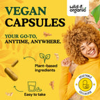 Wild & Organic Turmeric & Ginger Capsules | Mobility & Immune Support | 180 Count | Vegan