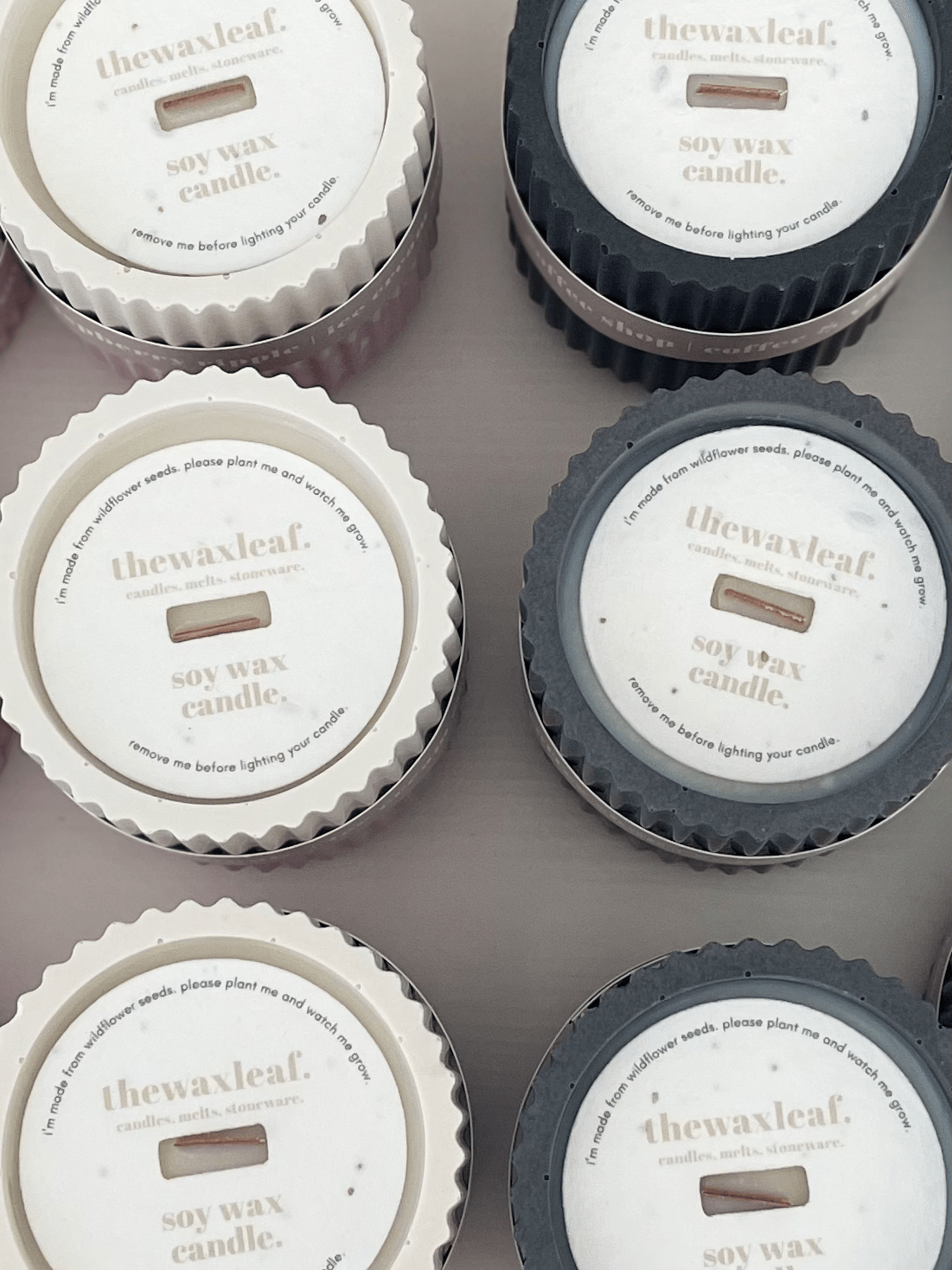 Wildflower Stoneware Soy Candle – Eco-Friendly Floral Home Fragrance