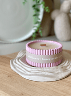 Wildflower Stoneware Soy Candle – Eco-Friendly Floral Home Fragrance