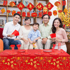 Willinglong 171 Pcs Chinese New Year Party Supplies Kit Serves 24 – Banner, Plates, Cups, Napkins, Tablecloths & Cutlery
