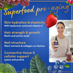 Windsor Botanicals Vegan Collagen Builder Liquid – 60-Day Supply | Vitamin C, Biotin, Hyaluronic Acid | Organic Fruits & Vegetables | 120ml