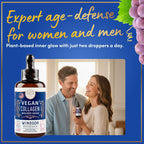 Windsor Botanicals Vegan Collagen Builder Liquid – 60-Day Supply | Vitamin C, Biotin, Hyaluronic Acid | Organic Fruits & Vegetables | 120ml
