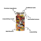 Traditional Wine Gums Candy Gifting Jar