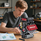 WINGIFT V8 Engine Building Set – 8-Cylinder STEM Model Kit That Runs
