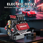 WINGIFT V8 Engine Building Set – 8-Cylinder STEM Model Kit That Runs
