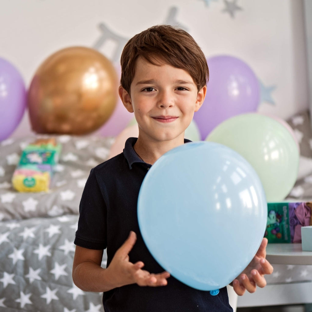 WinkyBoom Pastel Balloons - 12in, 101-Piece Set for Unicorn Birthday & Rainbow Parties