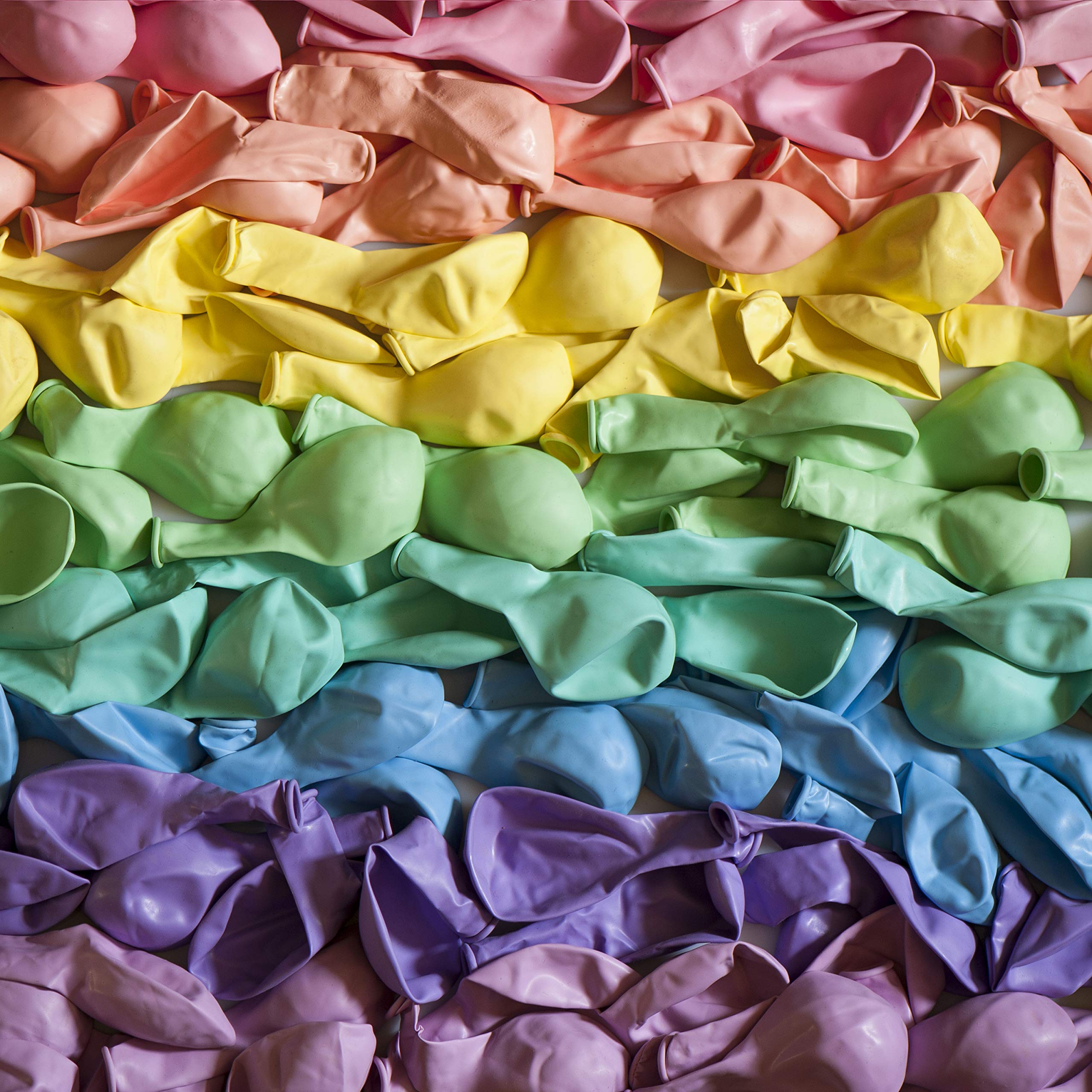 WinkyBoom Pastel Balloons - 12in, 101-Piece Set for Unicorn Birthday & Rainbow Parties