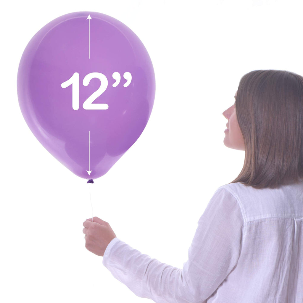 WinkyBoom Pastel Balloons - 12in, 101-Piece Set for Unicorn Birthday & Rainbow Parties
