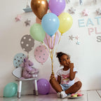 WinkyBoom Pastel Balloons - 12in, 101-Piece Set for Unicorn Birthday & Rainbow Parties