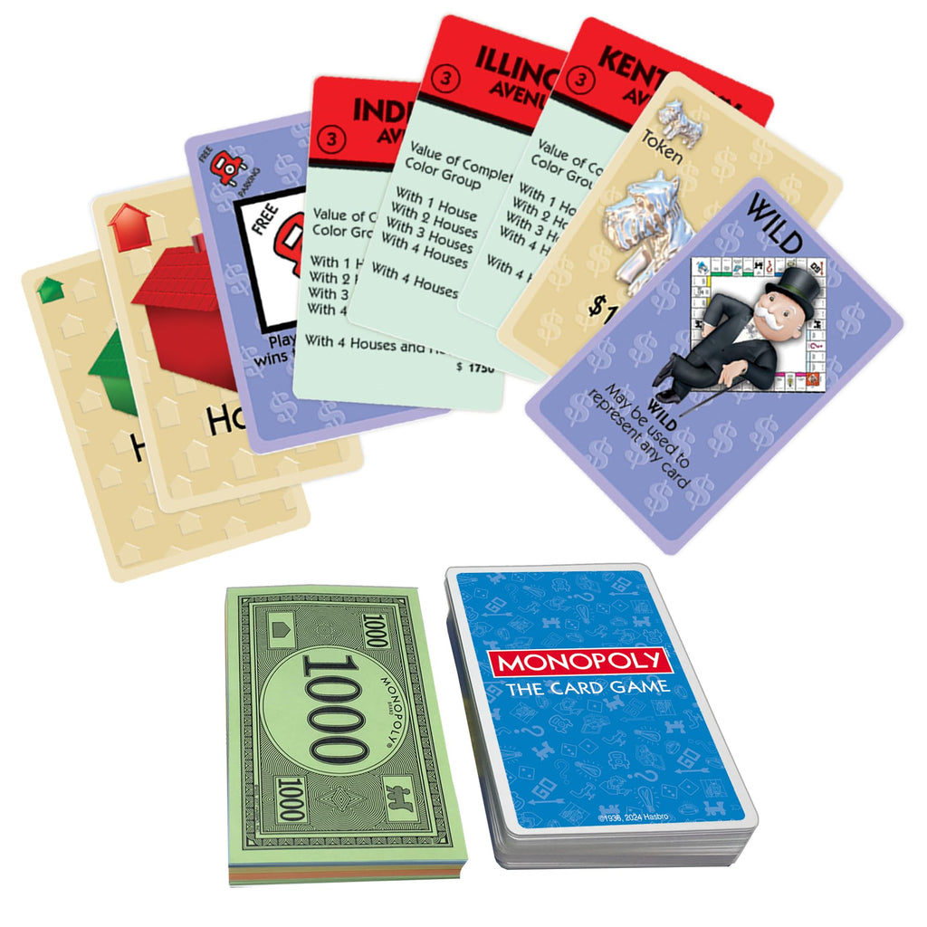 Winning Moves Monopoly The Card Game – Fast Family Card Game for 2–4 Players