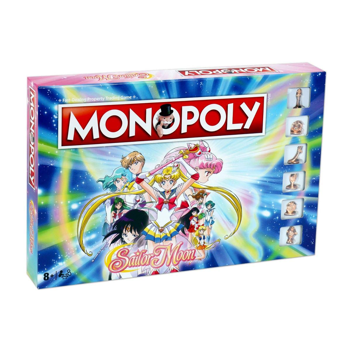 Winning Moves Monopoly Sailor Moon Edition Board Game – 2+ Players, Ages 9+