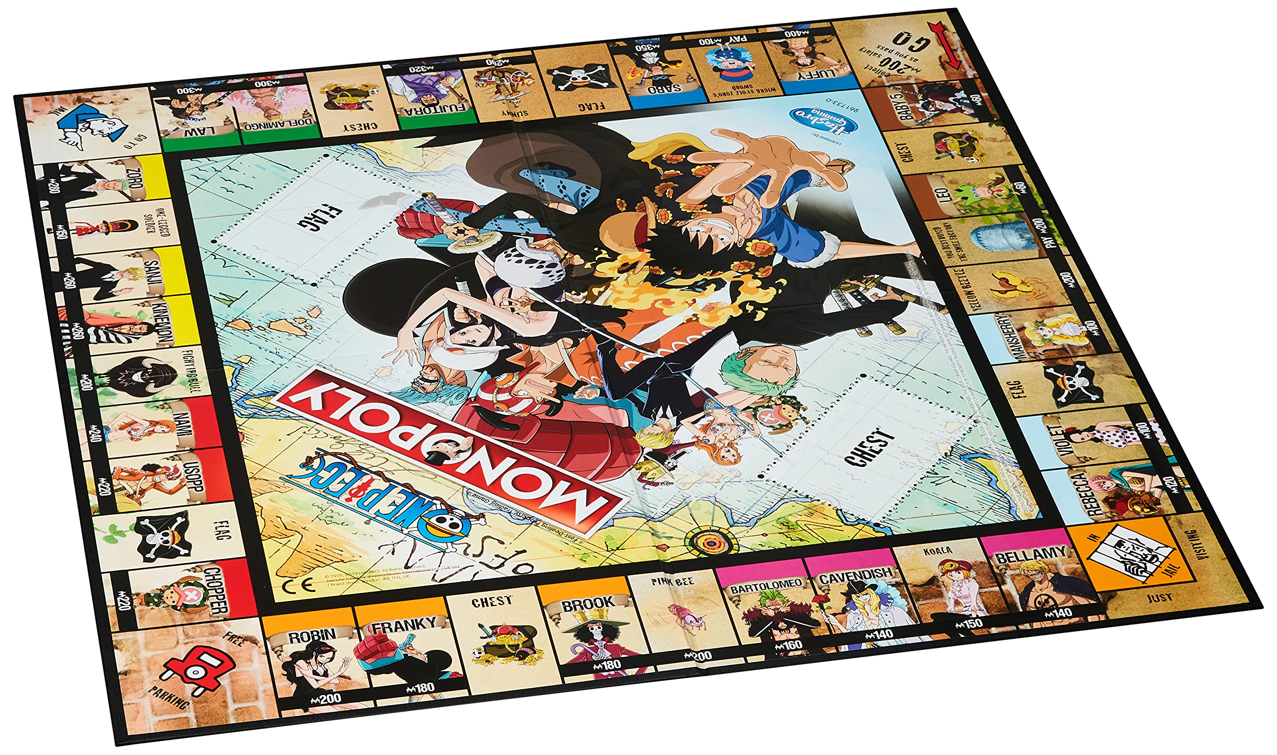 One Piece Monopoly Board Game for 2-8 Players | Winning Moves