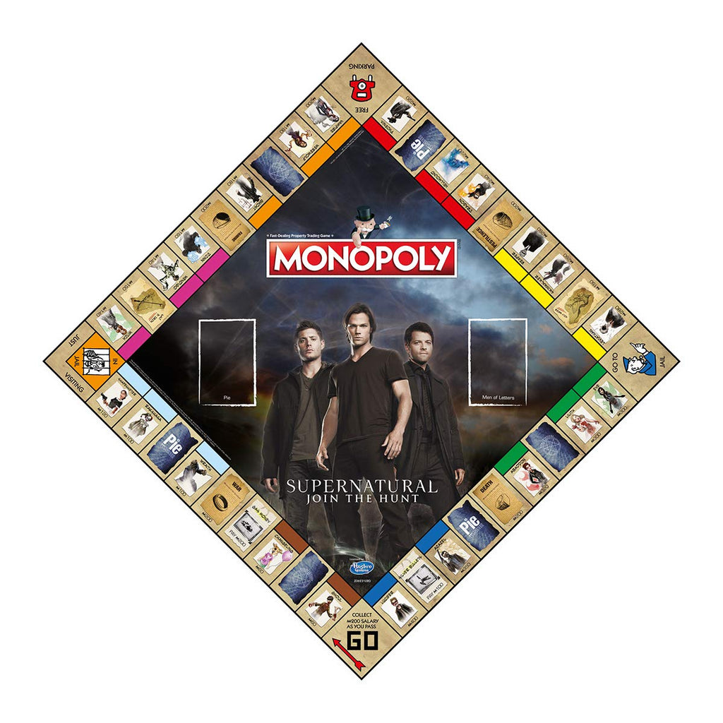 Winning Moves Supernatural Monopoly Board Game – Sam & Dean Edition for Ages 16+
