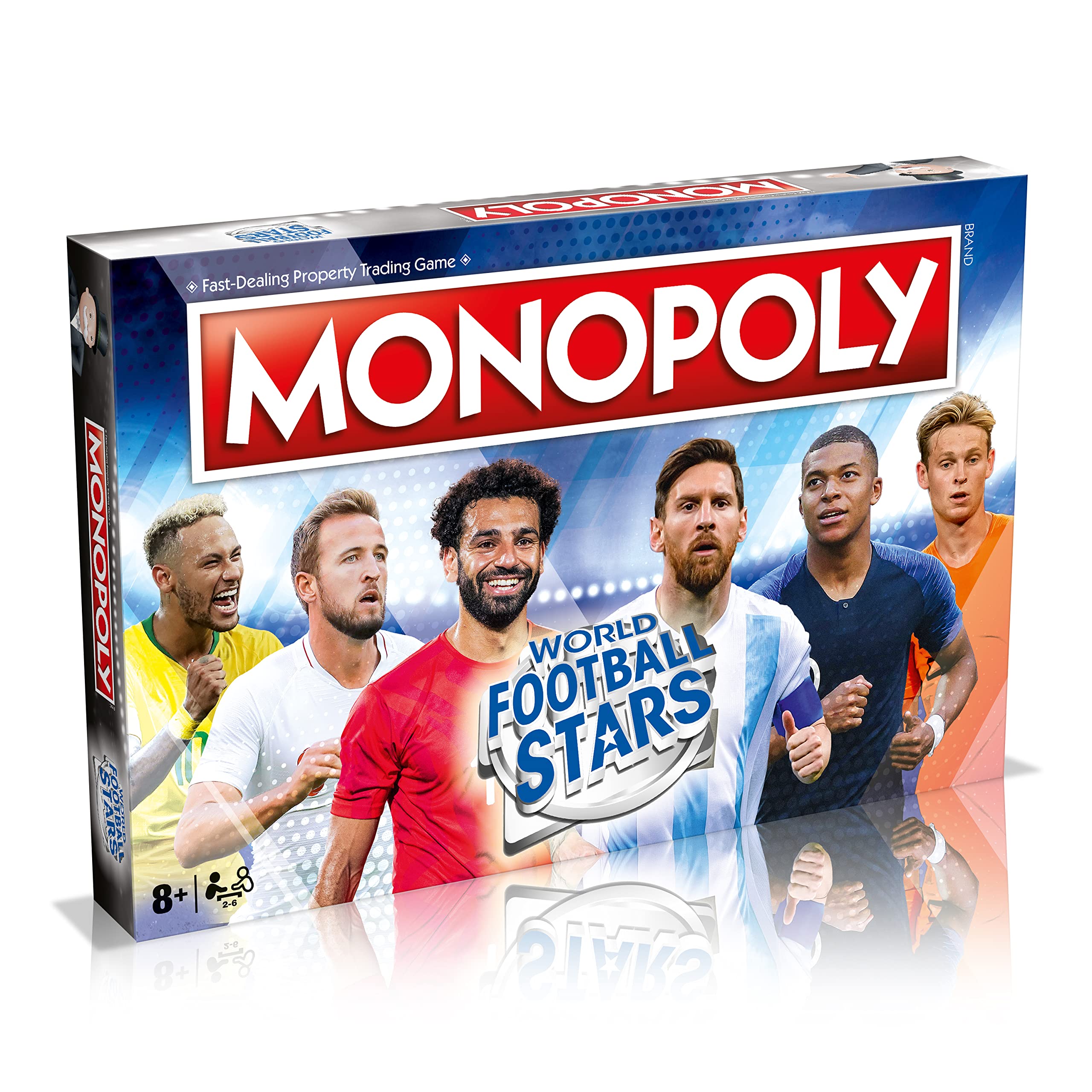 Winning Moves World Football Stars Monopoly – Ronaldo, Messi, Kane & Salah | Ages 8+