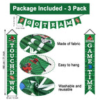 Wiooffen Football Porch Sign Banners – Welcome Door Banner for Game Time & Parties