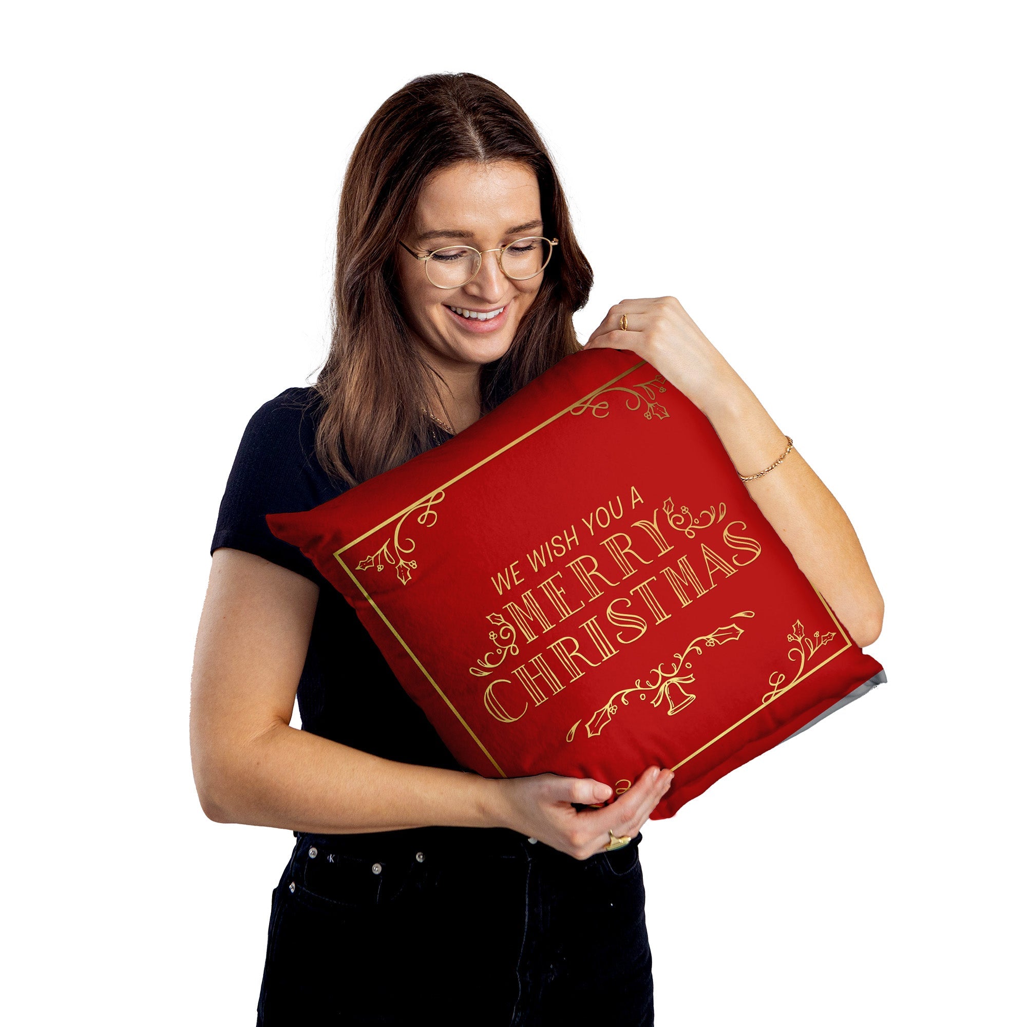 Wish You a Merry Xmas - Cushion - Two Sizes