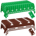 WNINK 2 Pack Football Tablecloth – Disposable 54x108 in Table Cover for Football Parties