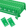 WNINK 2 Pack Football Tablecloths – Disposable 54 x 108 Inch Football Theme Table Cover