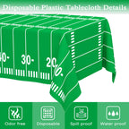 WNINK 2 Pack Football Tablecloths – Disposable 54 x 108 Inch Football Theme Table Cover