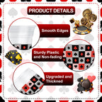 Wobeny 50-Pack 12 oz Casino Party Cups – Disposable Playing Card Design