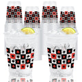 Wobeny 50-Pack 12 oz Casino Party Cups – Disposable Playing Card Design
