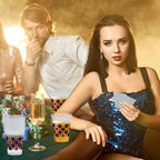 Wobeny 50-Pack 12 oz Casino Party Cups – Disposable Playing Card Design