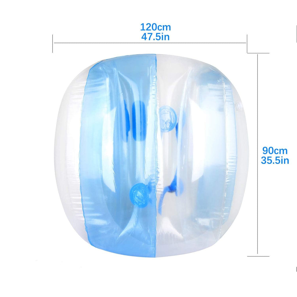 Wodesid Inflatable Bumper Balls for Adults – 4ft Blue & White, Ultra-Thick 0.3mm PVC