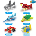 WODMAZ 24-Pack Sea Animal Building Blocks – Easter Toys & Party Favors