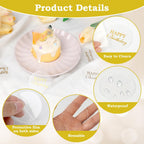 Wolpark 20 Pack 2-Inch Round Clear Acrylic Cupcake Toppers – DIY Personalize for Birthday & Party Decor