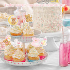 Wolpark 24-Piece Pink Bear Cupcake Toppers – Teddy Bear Party & Gender Reveal Decorations