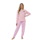 Daisy Dreamer Women's Cotton Pyjama Set With Elasticated Patterned Bottoms Super Soft Cosy Sleepwear
