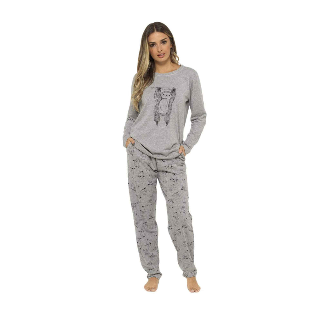 Daisy Dreamer Women's Cotton Pyjama Set With Elasticated Patterned Bottoms Super Soft Cosy Sleepwear