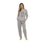 Daisy Dreamer Women's Cotton Pyjama Set With Elasticated Patterned Bottoms Super Soft Cosy Sleepwear