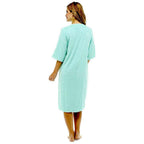 Daisy Dreamer Womens Terry Towelling Bath Robe Zip Through 100% Cotton Ultra Absorbent