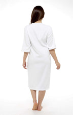 Daisy Dreamer Womens Terry Towelling Bath Robe Zip Through 100% Cotton Ultra Absorbent
