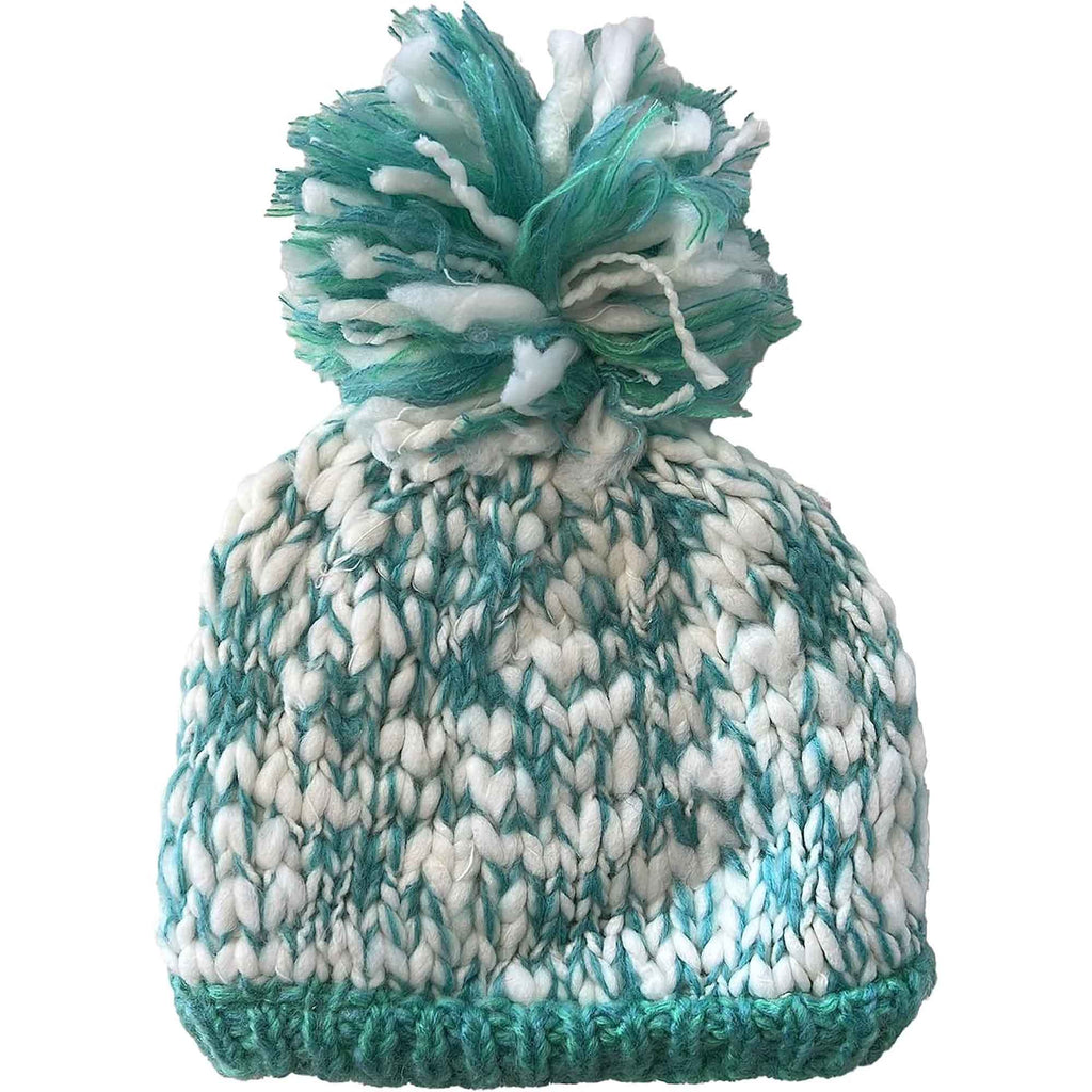 Sock Stack Women's Hand Knitted Daisy Pattern Winter Hat Headband Mittens Set In Red Breathable Cotton Rich Everyday Pack